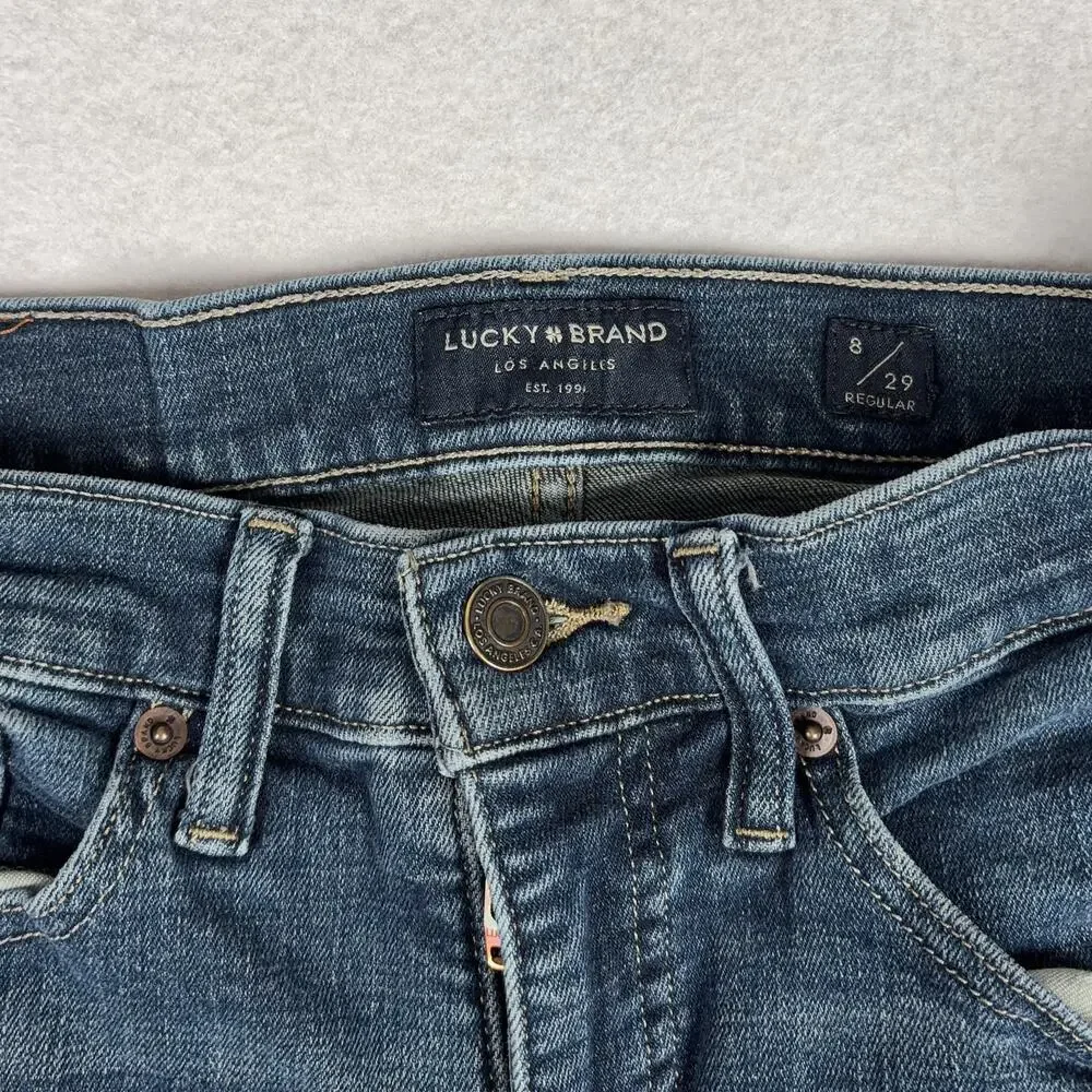 Lucky Brand High Rise Bridgette Boot Jeans Women's 8/29 Blue Casual Western Y2K